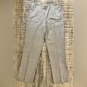 Fabiana Filippe Light Gray Size 8/XS Fleece Wool Trousers